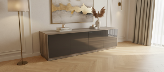 TRENZY Lux Oak TV Stand β Modern Luxury, Effortless Style