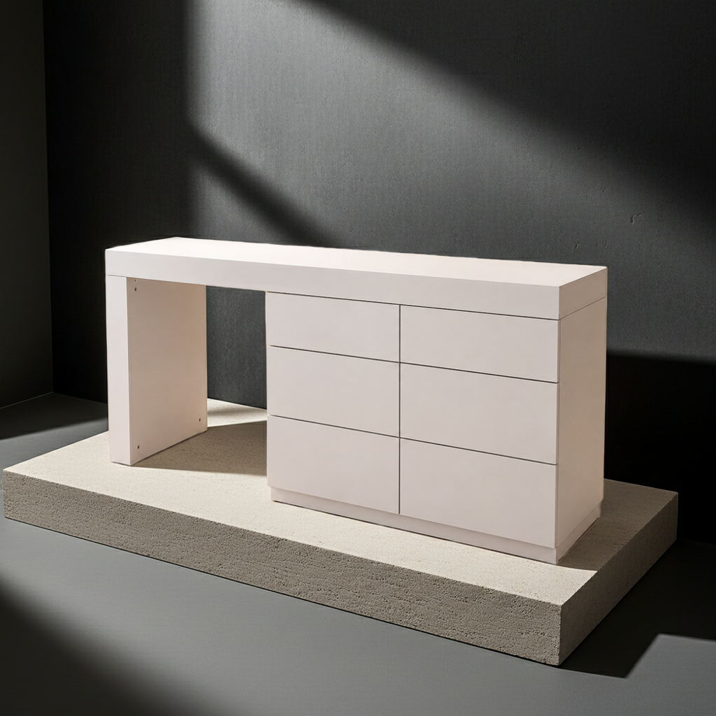 TRENZY Modern Luxury Dresser & Dressing Table – 6 Drawers | Vanity Desk | MDF | 180cm | 5 Colours | SA