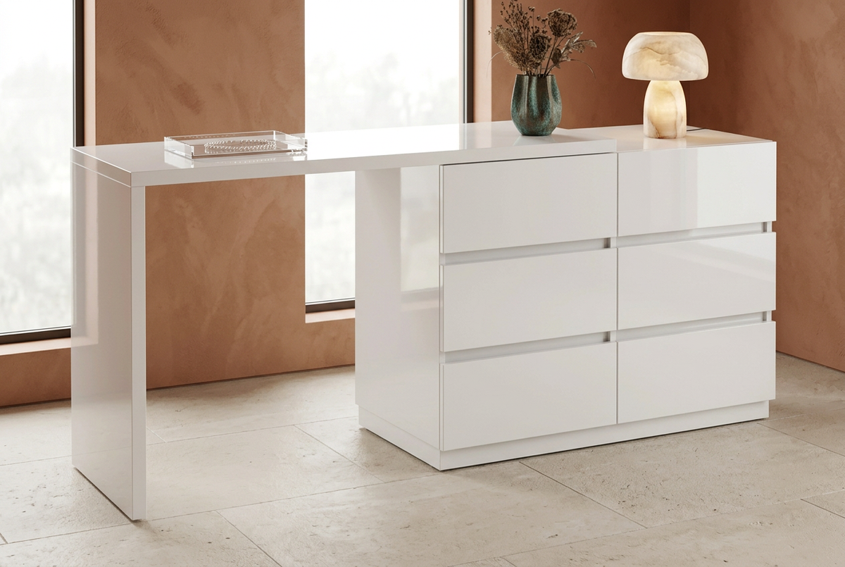Gloss White terracotta interior