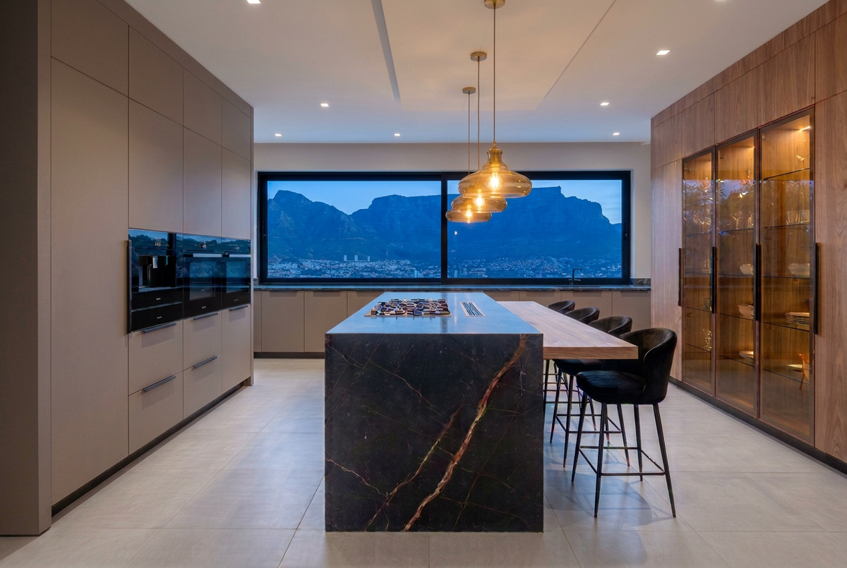 Magellano Table Bay Bespoke Kitchen | TRENZY Spaces Bespoke Kitchen - angle view