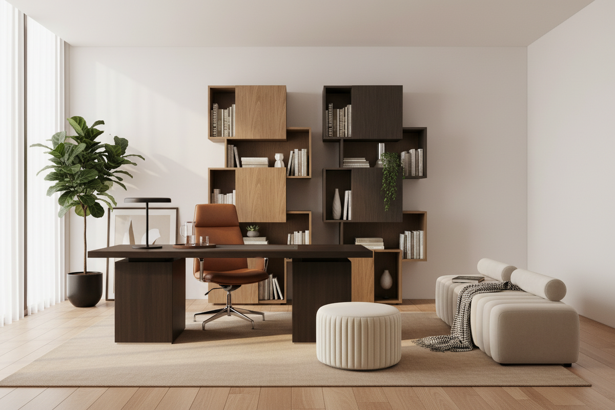 The Focused Study — Luxury Home Office Furniture Setup South Africa | TRENZY Spaces