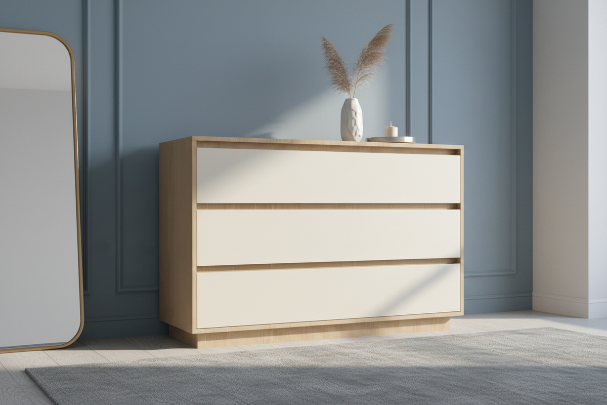 3-drawer Bellavista blue interior