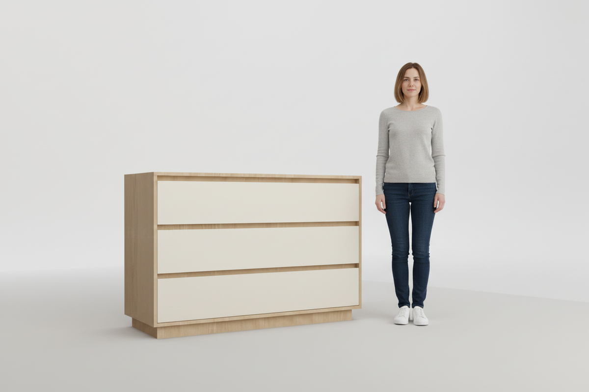 3-drawer Bellavista height reference