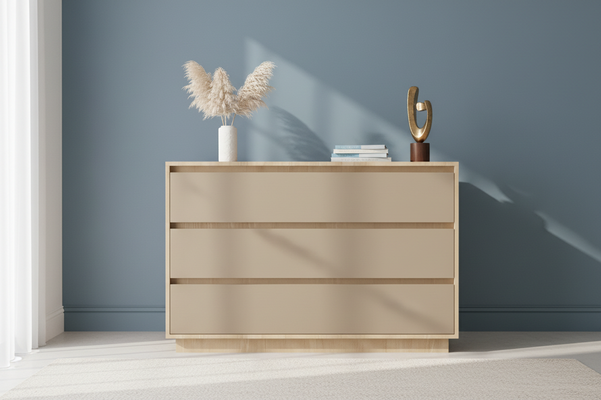 3-drawer Congo beige blue interior