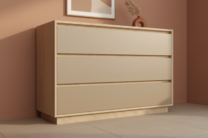 3-drawer Congo beige terracotta interior