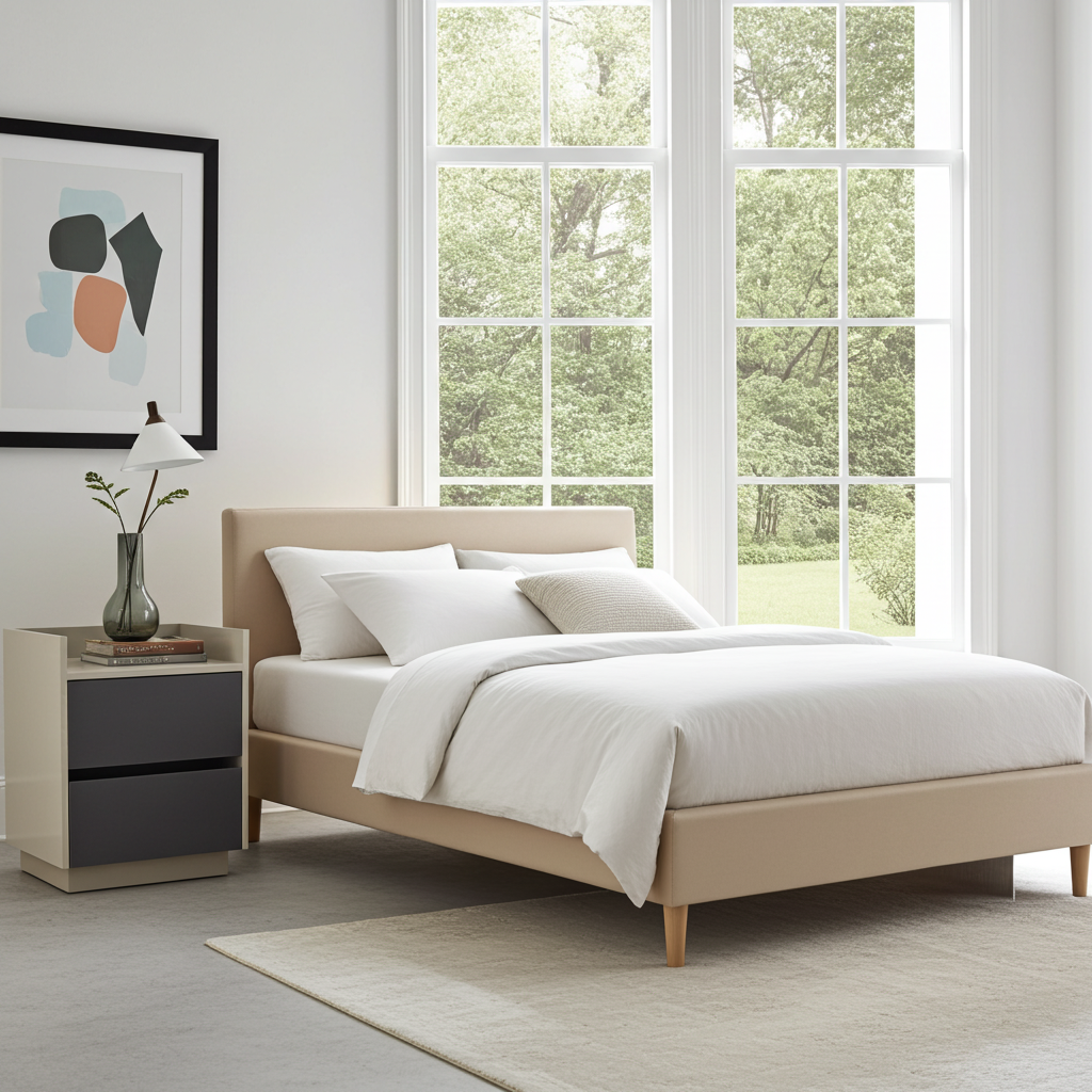 TRENZY Luxury Bedside Pedestal Pair – 2 Drawers, Congo-Muidan