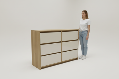 6-drawer Bellavista height reference