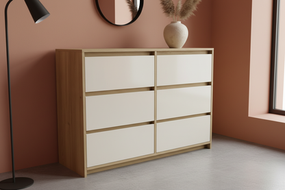 6-drawer Bellavista terracotta interior