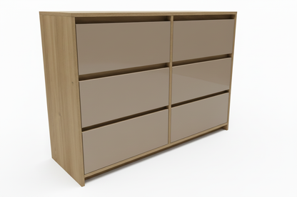 6-drawer Congo beige 3/4