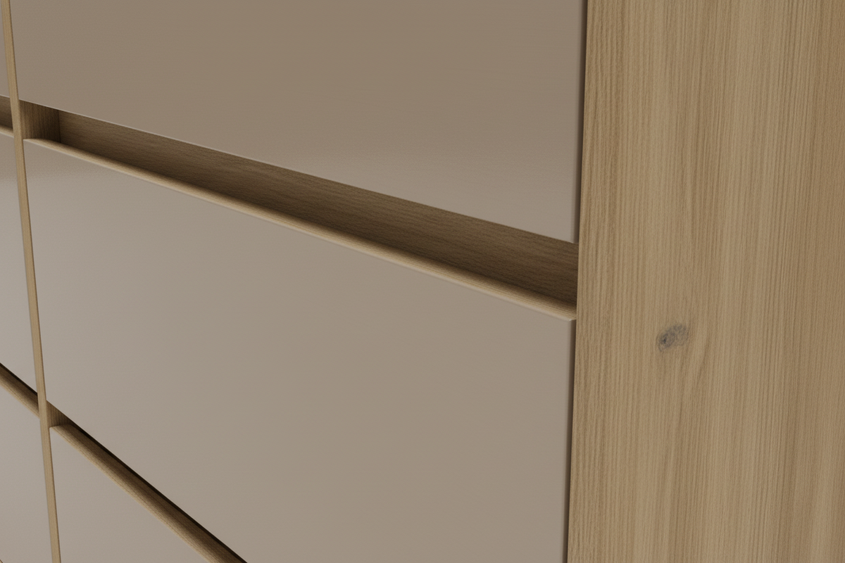 6-drawer Congo beige close-up