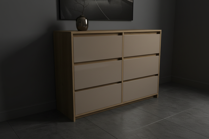 6-drawer Congo beige moody interior