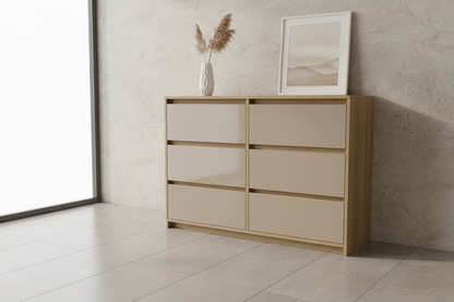 6-drawer Congo beige stone interior