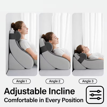 Large Memory Foam Reading Pillow - Adjustable Bed Backrest for Gaming, TV, Work & Relaxation