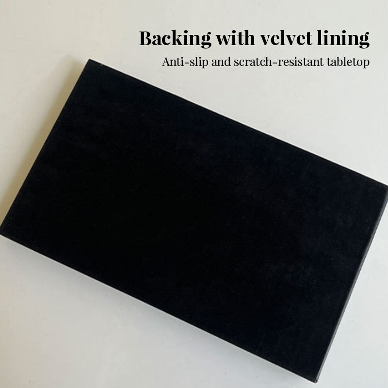 Vintage Volcanic Pattern Hotel Luxury Tea Tray: High-End Living Room Storage & Desktop Organizer