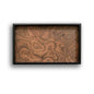 Vintage Volcanic Pattern Hotel Luxury Tea Tray: High-End Living Room Storage & Desktop Organizer