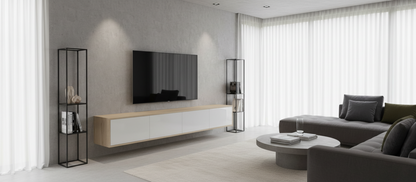 Luxury Floating TV Stand & Media Unit – Modern Wall-Mounted Console with Storage | TRENZY Spaces