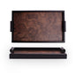 Vintage Volcanic Pattern Hotel Luxury Tea Tray: High-End Living Room Storage & Desktop Organizer