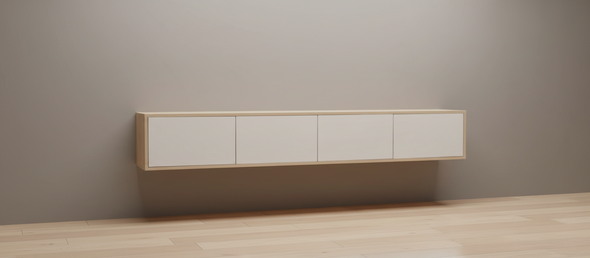 Luxury Floating TV Stand & Media Unit – Modern Wall-Mounted Console with Storage | TRENZY Spaces