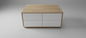 TRENZY BLOCK Modern White Push-Open Coffee Table | Modular Living Room Table