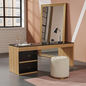 Modern plain dresser with 6 drawers in gloss finish for contemporary bedroom storage