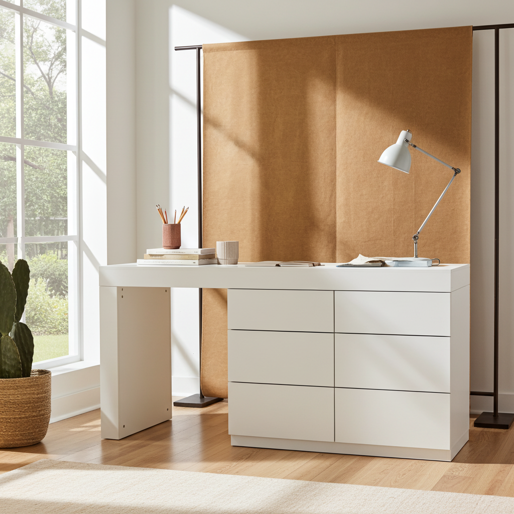 TRENZY Modern Luxury Dresser & Dressing Table – 6 Drawers | Vanity Desk | MDF | 180cm | 5 Colours | SA