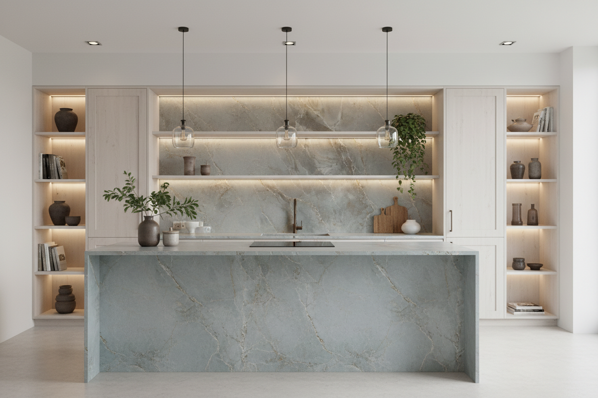 Andromeda Gallery Bespoke Kitchen | TRENZY Spaces Bespoke Kitchen - front view