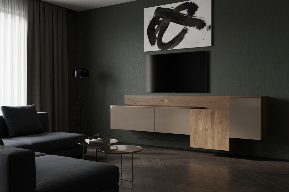 BLOCK TV Stand Lifestyle Dark