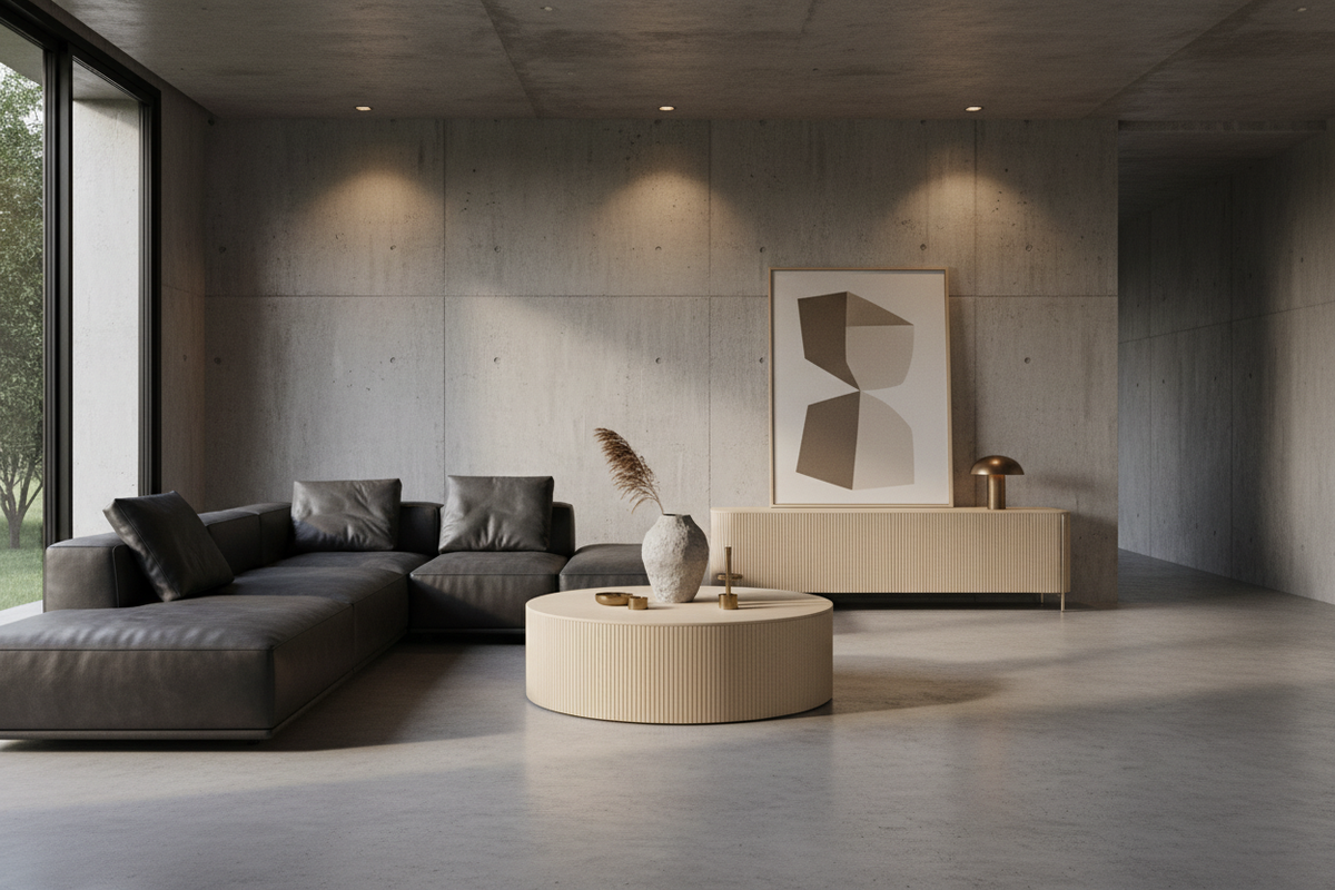 Blonde Oak S4 Concrete