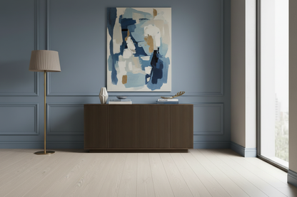 Blue smoked oak sideboard lifestyle