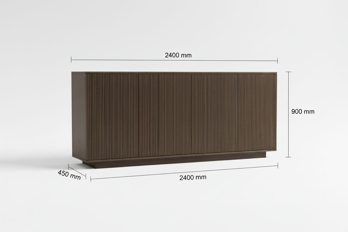 Corrected sideboard dimensions