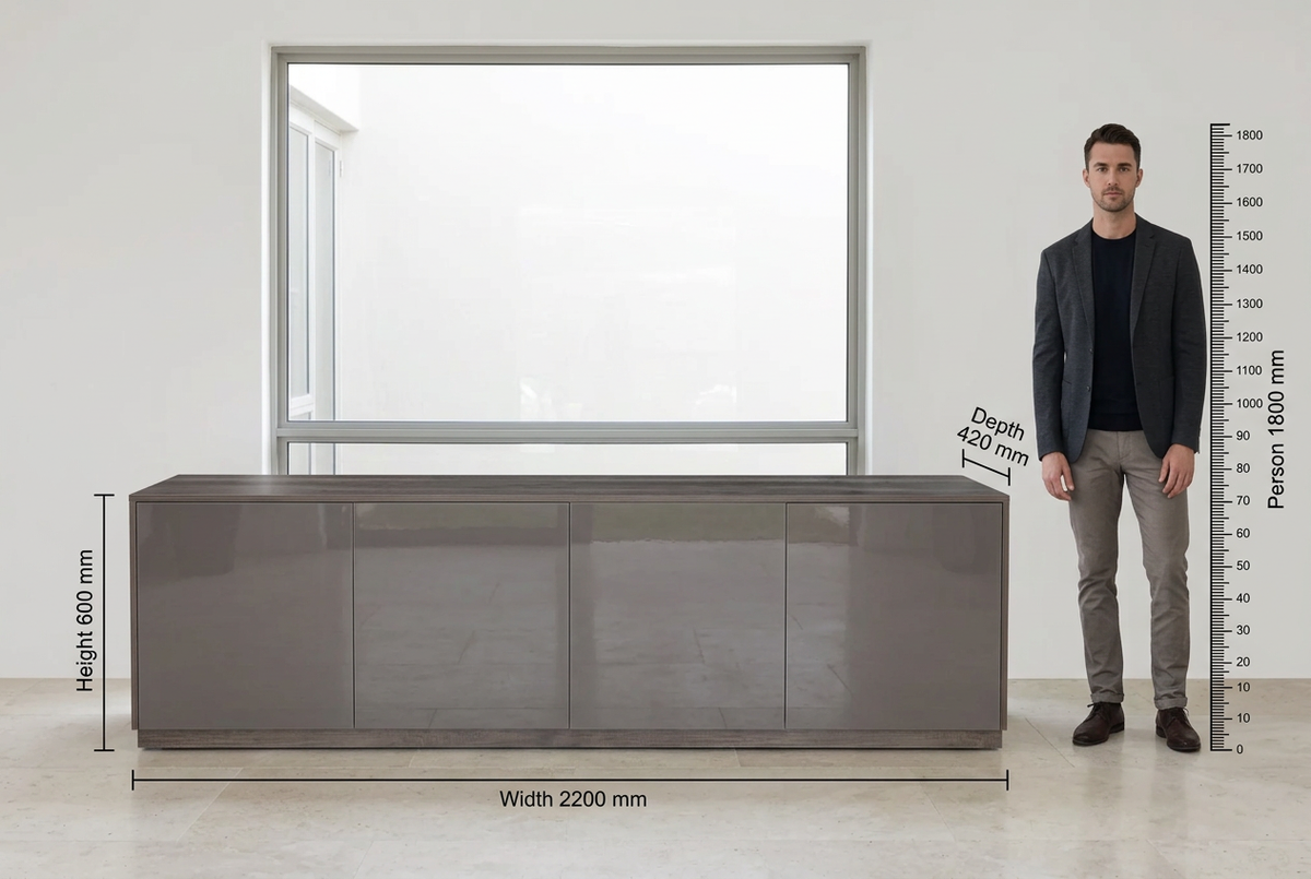 Dimensions and human scale reference
