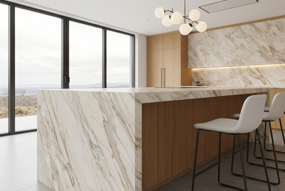 Arabescato Diva Bridge Island Bespoke Kitchen | TRENZY Spaces