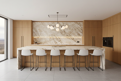 Arabescato Diva Bridge Island Bespoke Kitchen | TRENZY Spaces