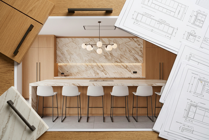 Arabescato Diva Bridge Island Bespoke Kitchen | TRENZY Spaces