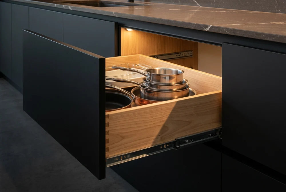 Dark Espresso Double Island Bespoke Kitchen | TRENZY Spaces