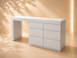 TRENZY Modern Lux Dressing Table with 6 Drawers | Vanity Desk & Bedroom Makeup Table