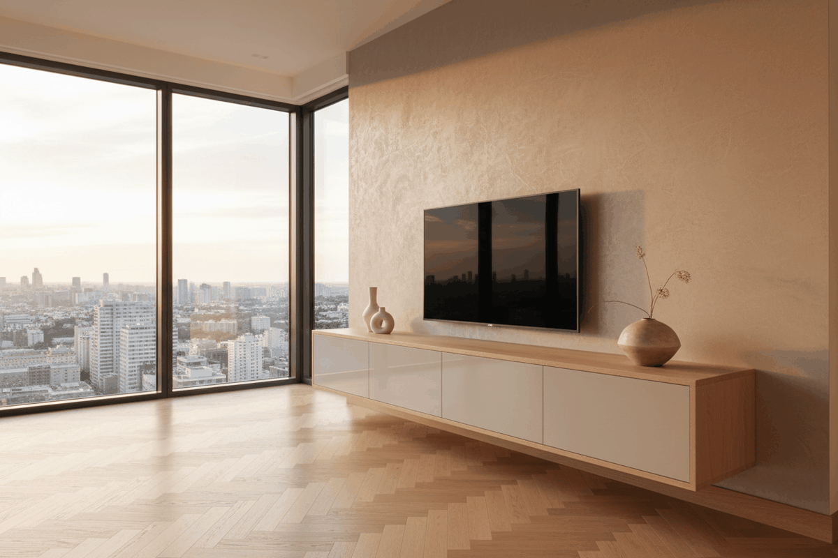 Floating TV Stand Lifestyle 1