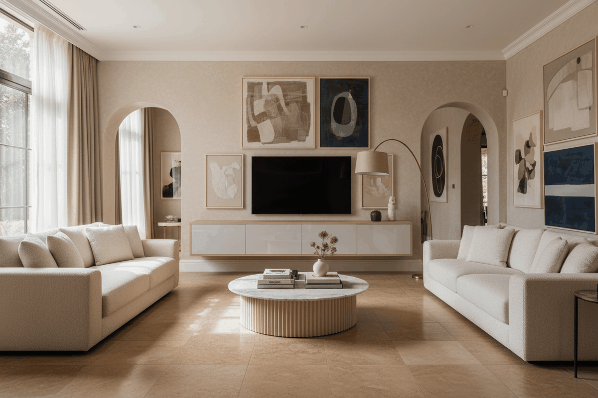 Floating TV Stand Lifestyle 2