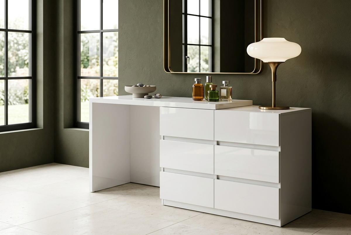 Gloss White green setting