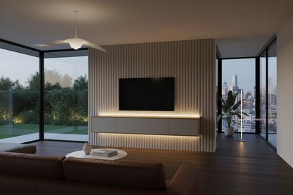 Luxury Floating TV Stand & Media Unit – Modern Wall-Mounted Console with Storage | TRENZY Spaces