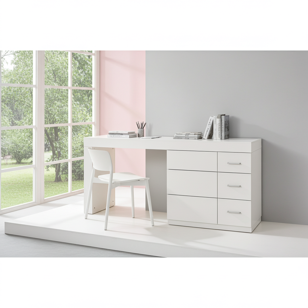 TRENZY Modern Luxury Dresser & Dressing Table – 6 Drawers | Vanity Desk | MDF | 180cm | 5 Colours | SA