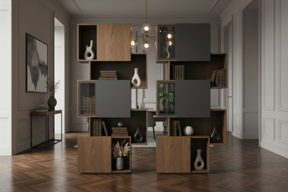 TRENZY BLOCK Tower Bookshelf — room divider lifestyle