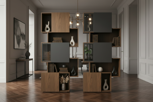 TRENZY BLOCK Tower Bookshelf — room divider lifestyle