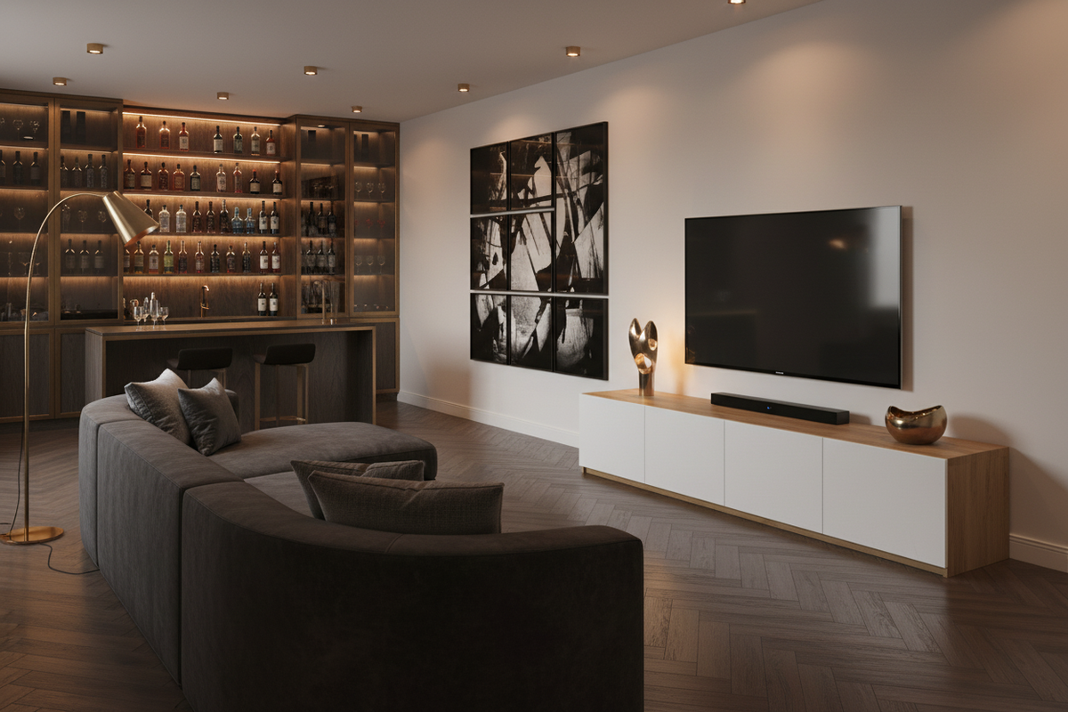 Karlstad Oak Lifestyle Bar Dark