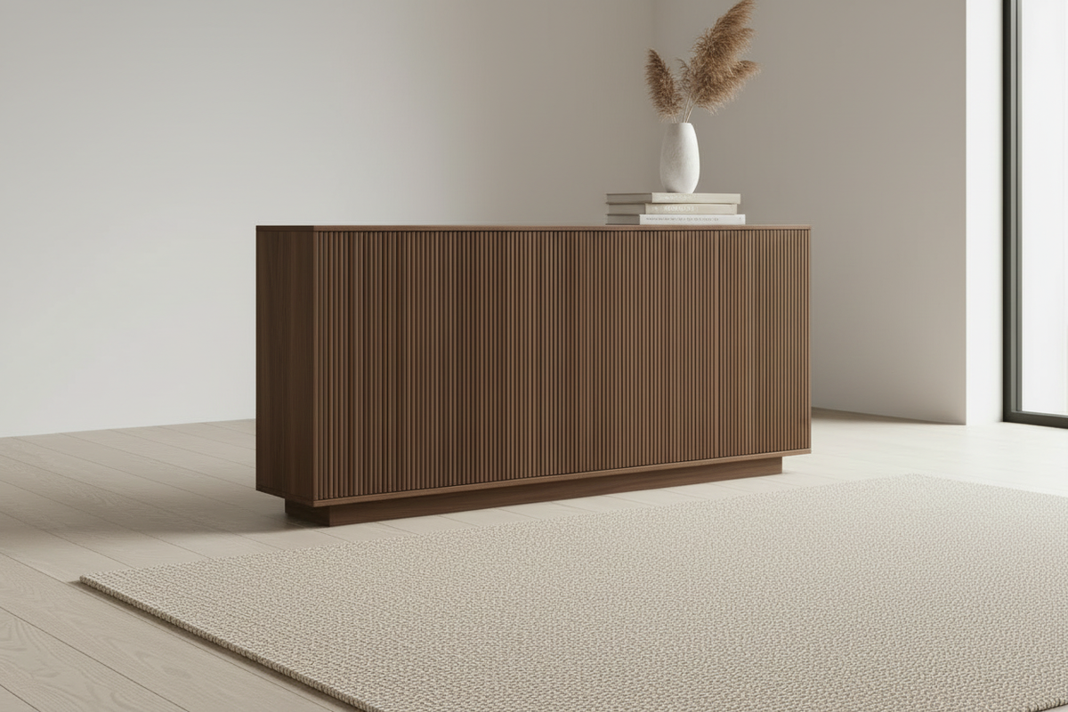 Light walnut sideboard lifestyle