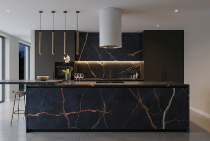 Magellano Induction Island Bespoke Kitchen | TRENZY Spaces Bespoke Kitchen - close-up detail