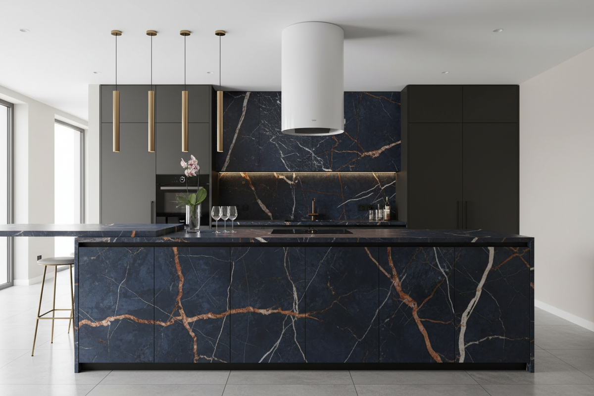 Magellano Induction Island Bespoke Kitchen | TRENZY Spaces Bespoke Kitchen - front view