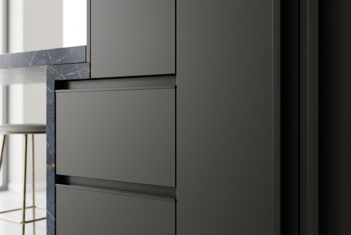 Magellano Induction Island Bespoke Kitchen | TRENZY Spaces Bespoke Kitchen - installed