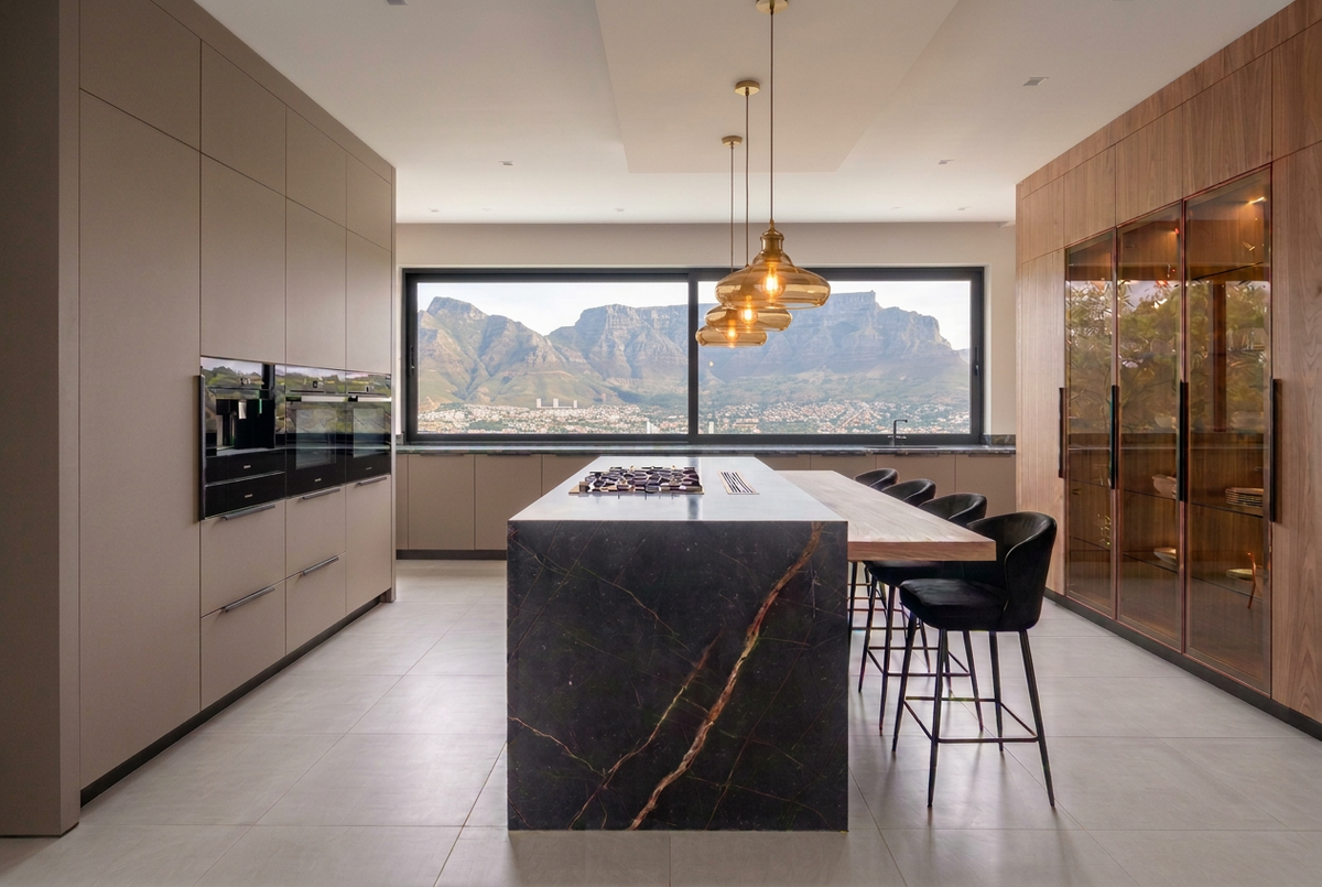 Magellano Table Bay Bespoke Kitchen | TRENZY Spaces Bespoke Kitchen - front view