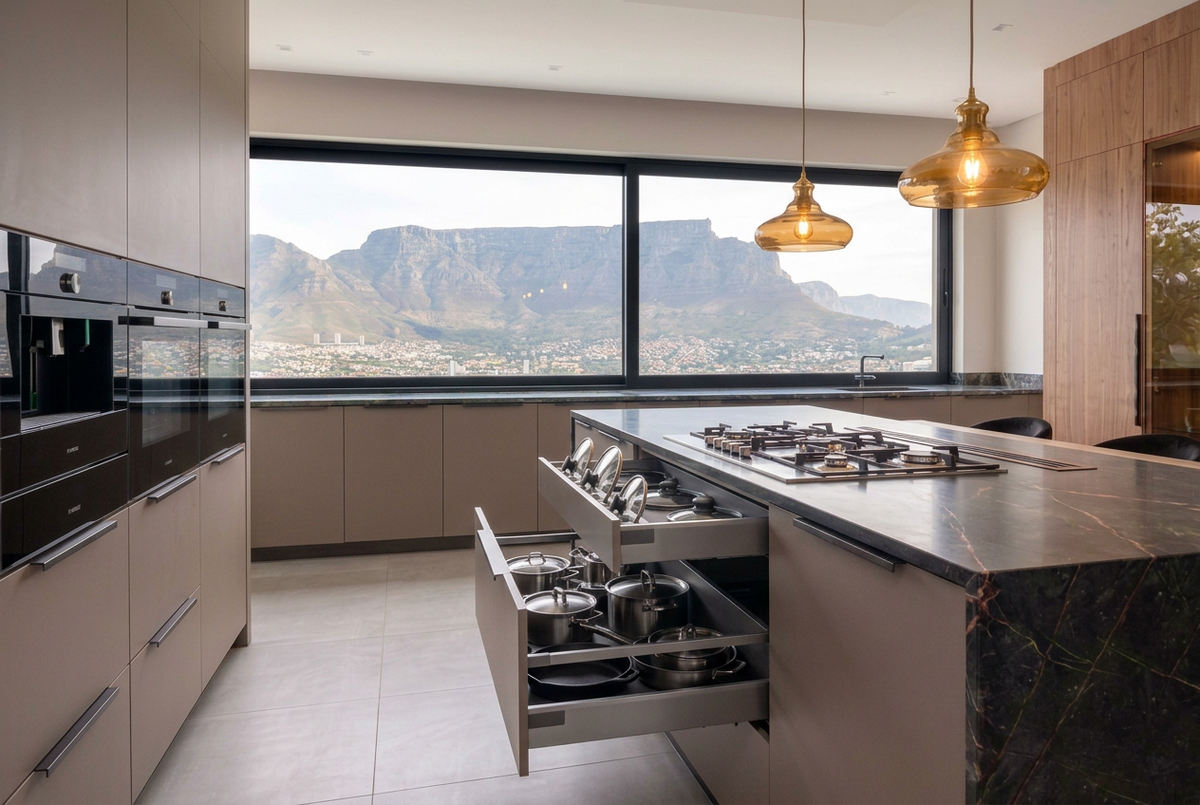 Magellano Table Bay Bespoke Kitchen | TRENZY Spaces Bespoke Kitchen - installed